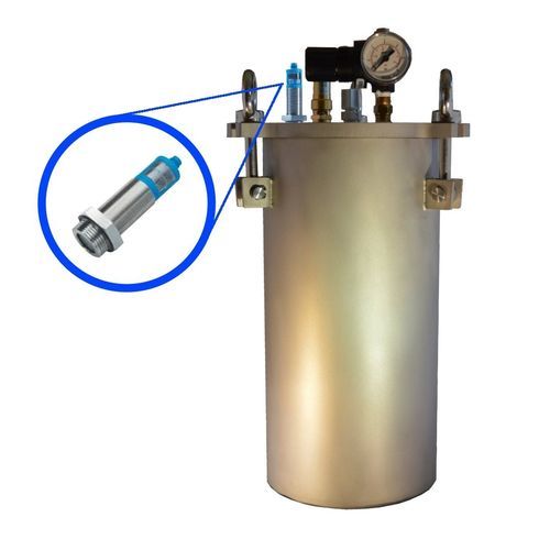 Réservoir de précision - SR-TEK - de contrôle de niveau / en acier inoxydable / cylindrique