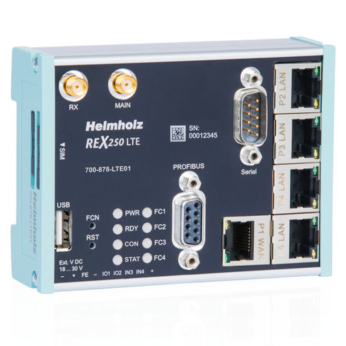 Routeur de données - REX 250  - Helmholz GmbH & Co. KG - WAN / Ethernet / réseau