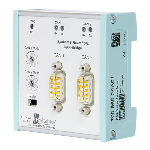 Passerelle de communication - 700-660-2AA01 - Helmholz GmbH & Co. KG - Ethernet / CANbus / DeviceNet