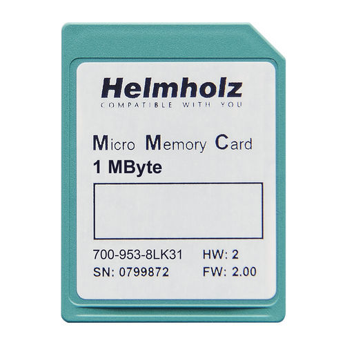Carte mémoire micro-carte - 700-953-8LK31 - Helmholz GmbH & Co. KG - 1 MB / industrielle
