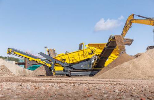 Crible mobile - K4 - keestrack - pour produits en vrac / compact