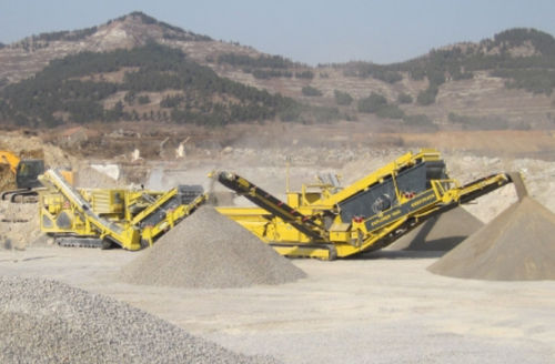 Crible mobile - C4 - keestrack - pour produits en vrac / compact