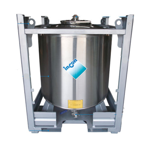 Conteneur IBC en inox - PRC series - INCON - pour aliments / de produit chimique / pour produits pharmaceutiques