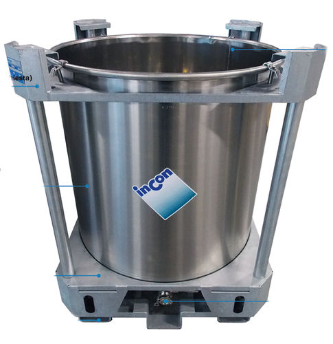 Conteneur IBC en inox - PCA series - INCON - pour aliments / de produit chimique / pour produits pharmaceutiques