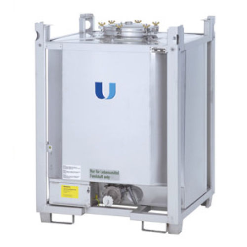 Conteneur IBC en acier inoxydable - ZBEI series - HIRSCHFELD EMBALLAGES - pour liquides / de produit chimique / de stockage
