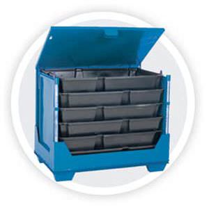 Caisse-palette en acier - Nefab - pour produits dangereux