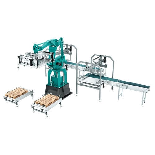 Cellule robotisée de palettisation - Transpak - de dépalettisation / pour bouteilles / pour casiers plastiques