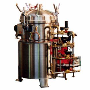 Autoclave de laboratoire - AURIOL - vertical / à chargement par le haut / avec contre-pression