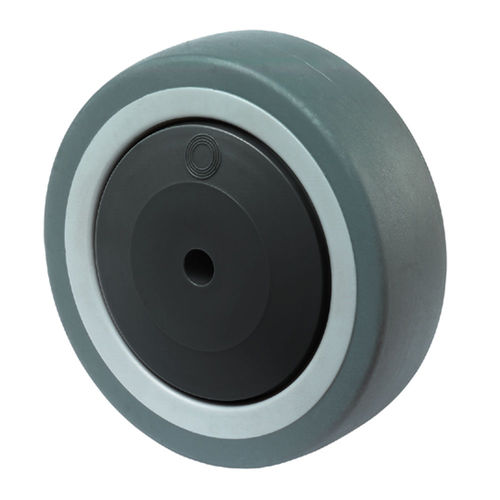 Roulette pivotante - C102/C122/C132 series - BS Rollen GmbH - à platine / en caoutchouc / en plastique