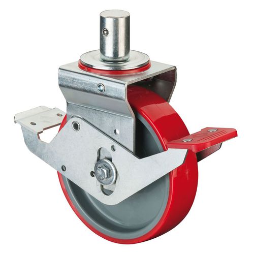 Roulette pivotante - V122.B26 series - BS Rollen GmbH - à platine / en polyuréthane / en plastique
