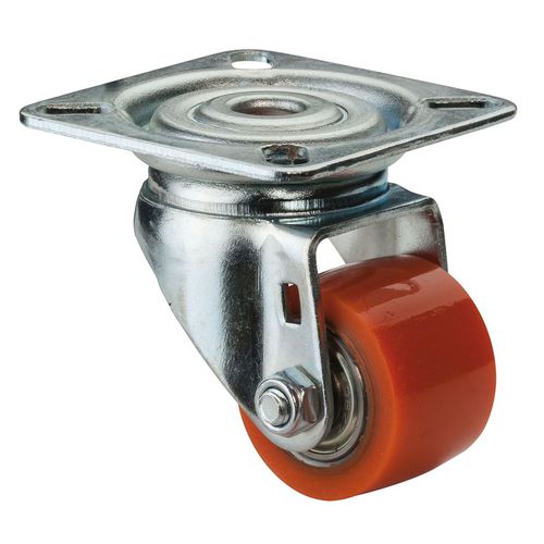 Roulette pivotante - A600.C10 series - BS Rollen GmbH - à platine / en acier / en polyuréthane