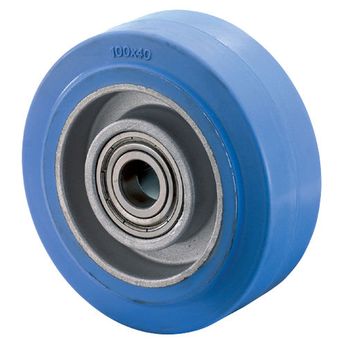 Roulette pivotante - L400.B24.100 	 - BS Rollen GmbH - à platine / en caoutchouc / en thermoplastiques