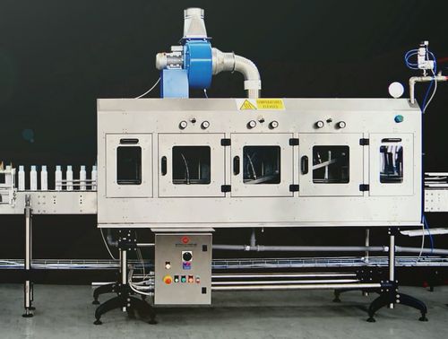 Tunnel de rétraction à vapeur - E-Packaging Srl - à gaz / pour manchon thermo-rétractable
