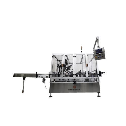 Machine d'étiquetage automatique - ST EPK 1120 - E-Packaging Srl - pour applications cosmétiques / pour étiquettes auto-adhésives / double face
