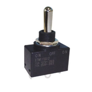 Interrupteur à bascule - ETW series - Nidec Copal Electronics - unipolaire / IP67 / monté sur panneaux