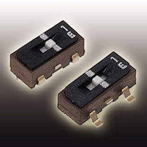 Interrupteur à glissière - CJS series - Nidec Copal Electronics - unipolaire / SPDT / non propagation de la flamme