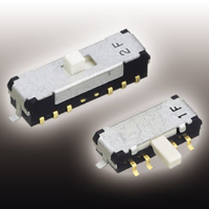 Interrupteur à glissière - CMS series - Nidec Copal Electronics - unipolaire / non propagation de la flamme / électromécanique