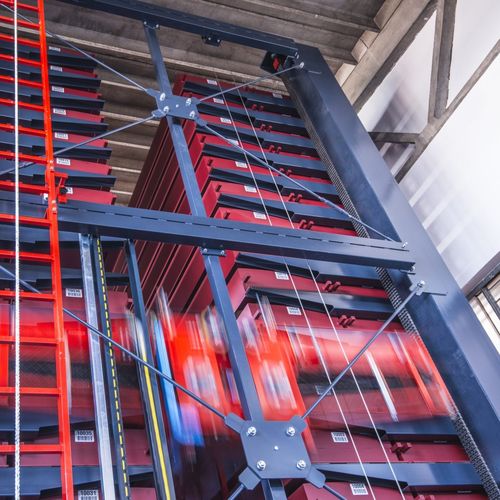 Magasin automatique vertical - MATT TWINS - MATTER SRL - pour produits longs / haute densité / modulaire