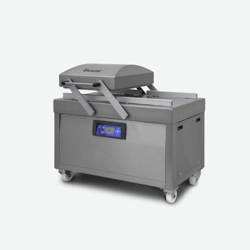 Machine d'emballage à avance manuelle - D1 - Henkovac - à double cloche / pour produits alimentaires / pour l'industrie agroalimentaire