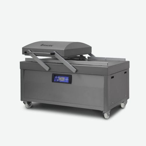 Machine d'emballage à avance manuelle - D3 - Henkovac - à double cloche / pour produits alimentaires / pour l'industrie agroalimentaire