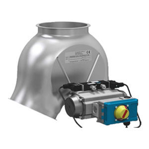 Vanne d'aiguillage 2 voies - VAP Industrie - pour transport pneumatique / socle rond / ATEX