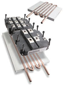 Dissipateur thermique en cuivre - Aavid Thermalloy - à ailettes fines