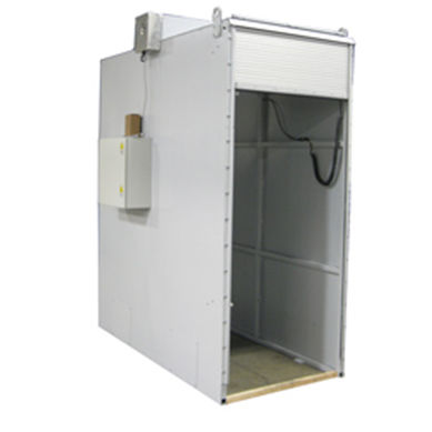 Porte à enroulement - Dynatect Manufacturing, Inc. - en métal / en tissu / pour l'intérieur