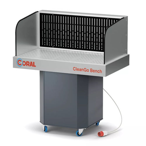 Table aspirante et filtrante pour le soudage - Cleango Bench - CORAL - mobile / compact