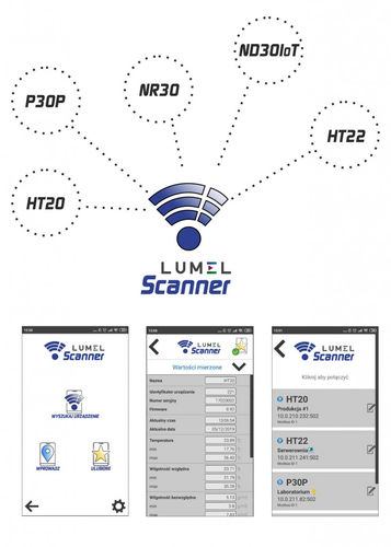 Application mobile enregistreur de données - Lumel  - LUMEL - pour scanner / de réseau / Androïd