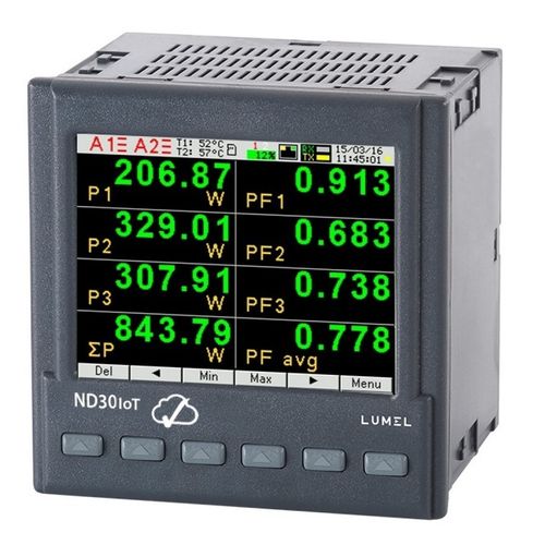 Appareil de mesure de puissance encastrable - ND30IoT - LUMEL - triphasé
