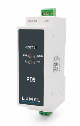 Convertisseur de protocole - PD9 - LUMEL - de température / Ethernet / RS-485