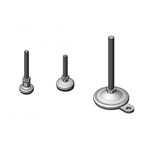 Pied de machine - NA 01 series - TecEnMa GmbH - en acier inoxydable / antidérapant / à rotule