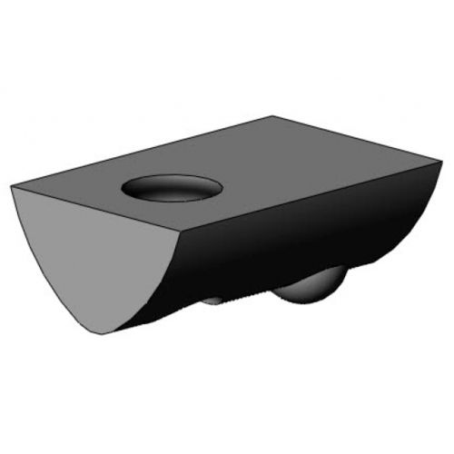Écrou en T - 3005 S 0x VZ 01 series - TecEnMa GmbH - en acier zingué / pivotable / sans rainure