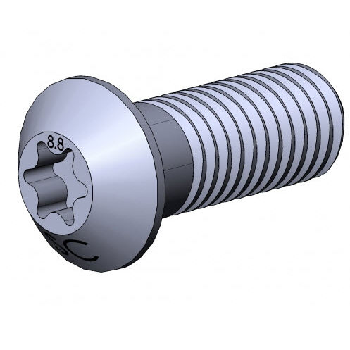 Vis à tête bombée - 3512 S-VZ 01 series - TecEnMa GmbH - Torx / en acier zingué / autotaraudeuse