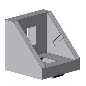 Équerre de fixation pour assemblage de profilés - 4010 A - EL 01 series - TecEnMa GmbH - en aluminium / fonte / 90°