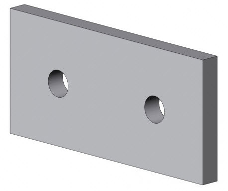 Plaque de montage pour assemblage de profilés - 4803 A - EL 01 series - TecEnMa GmbH