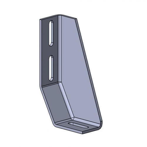 Équerre de fixation pour fondation - 1210 S-R VZ 01 series - TecEnMa GmbH - pour profilé aluminium / de bridage / pour l'assemblage