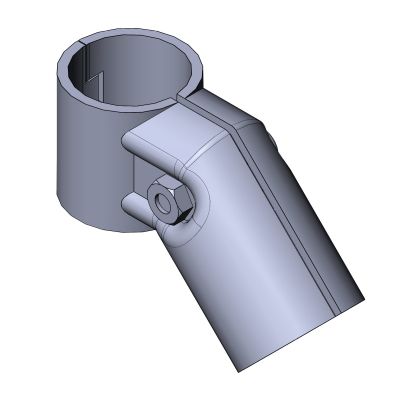 Connecteur de tube rond - 5020 S 001 SW 01 - TecEnMa GmbH - coudé / en acier