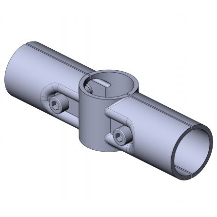Connecteur de tube rond - 5022 S 001 SW 01 - TecEnMa GmbH - en acier / appui central