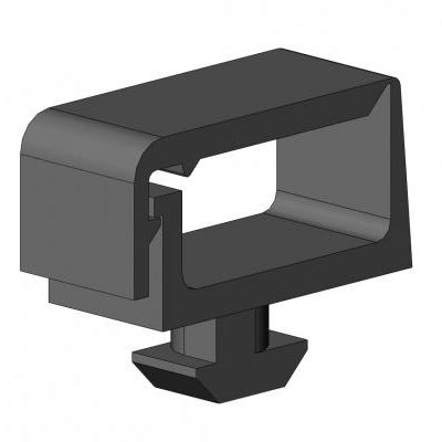 Embase pour collier de serrage encliquetable - 6333 K 01 SW 01 series - TecEnMa GmbH - en polyamide