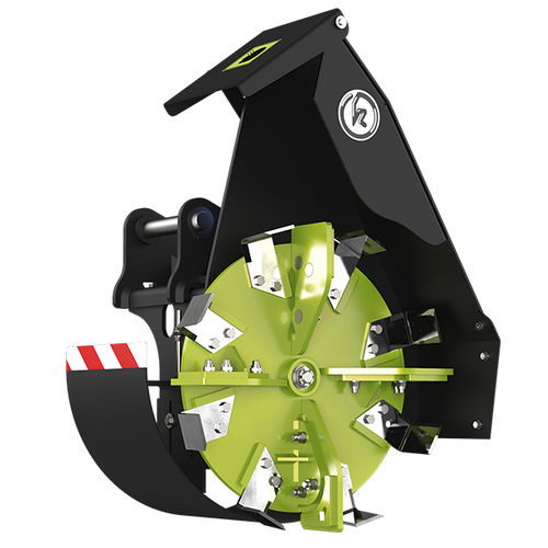 Cureuse de fossés hydraulique - DC 080 - KOVACO, spol. s r.o. - à 8 lames / pour tracteur / pour chargeuse pelleteuse