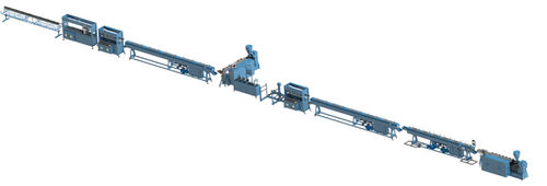 Ligne d'extrusion de tubes - Masfen Makina - pour thermoplastiques / pour tube avec revêtement aluminium