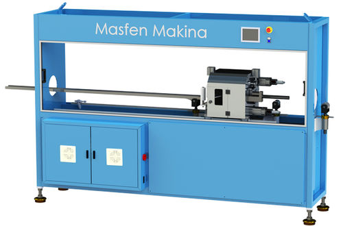 Scie circulaire - PIPE CUTTER - Masfen Makina - automatique / à coupe longitudinale / pour ligne d'extrusion