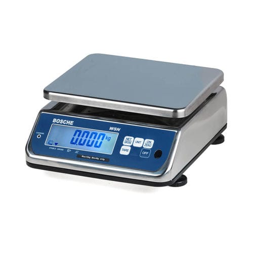 Balance à plate-forme - WSN series - Bosche GmbH & Co. KG - avec afficheur LCD / en acier inoxydable / IP68