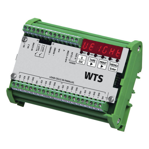 Transmetteur de pesage analogique - WTS - Bosche GmbH & Co. KG - monté sur rail DIN
