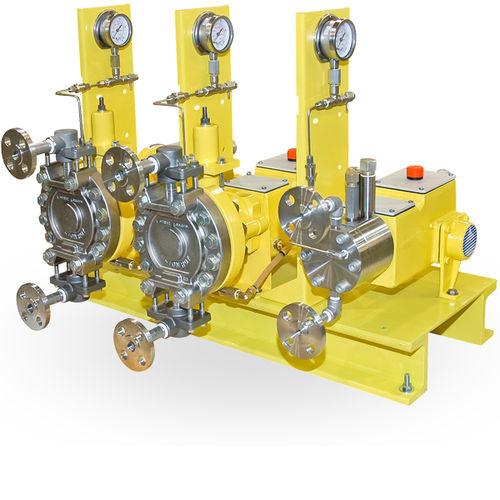Pompe à membrane - MILROYAL®  - Milton Roy - pour eaux usées / pour produits chimiques / avec moteur électrique