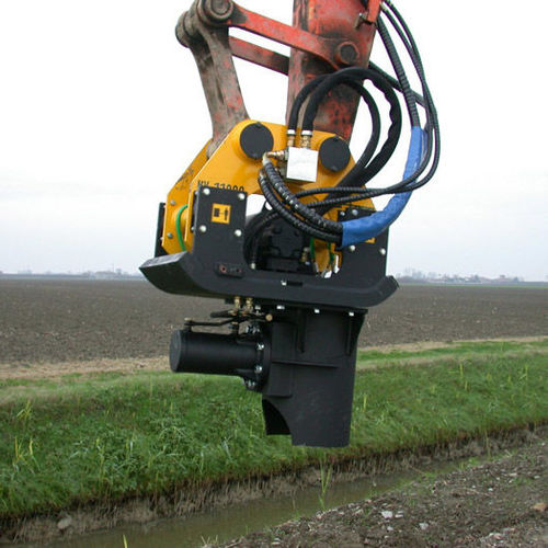 Enfonce-pieux hydraulique - PV11000  - Orteco - vibrant / monté sur excavateur