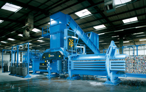 Presse à balles pour déchets - D225 series - BOA RECYCLING EQUIPMENT BV - pour textiles / pour le bois / horizontale