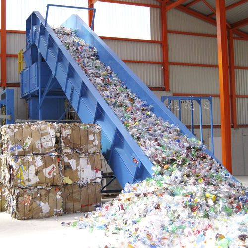 Convoyeur à bande - PMB - BOA RECYCLING EQUIPMENT BV - de déchets / pour l'industrie du recyclage / à plateaux