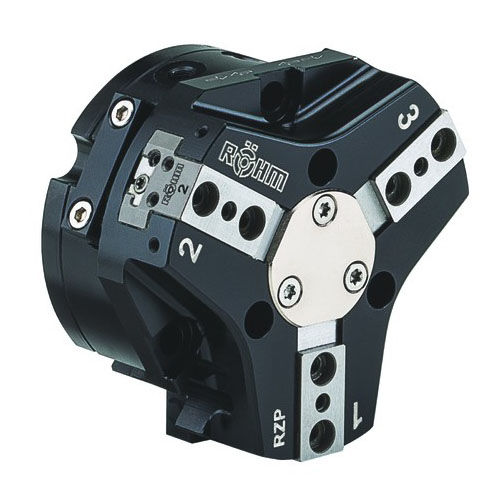 Pince de préhension pneumatique - RZP-100 - RÖHM GmbH - angulaire / à 3 mâchoires / pour robots industriels
